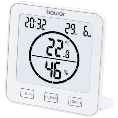 Afbeelding van Beurer Hygrometer Luchtvochtigheid en Temperatuur + Timerfunctie