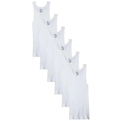 Image de Hanes Men&#039;s Tagless® ComfortSoft® White A Shirt 6 Pack