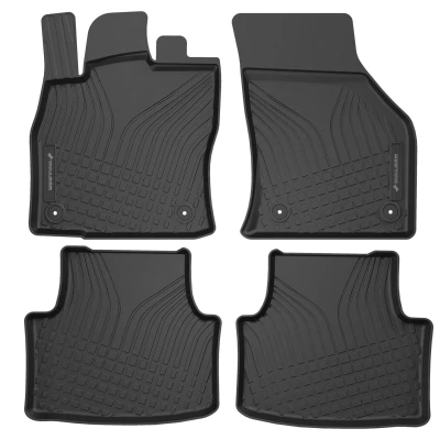 Afbeelding van WALSER 100084 Vloermatset TPE (thermoplastische elastomeer) zwart SKODA: Octavia IV Combi, 3 Schrägheck