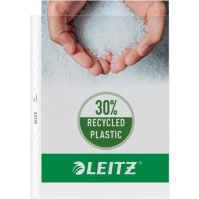 Afbeelding van Leitz Hoge Kwaliteit Showtas A4 0,07 mm 11 gaats 100 stuks Transparant