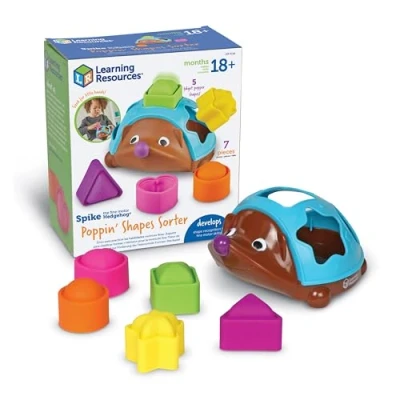 Afbeelding van Learning Resources Spike egelvormsorteerder, 7 delig, vanaf 18 maanden, pedagogisch, baby, leerzaam, fijne motoriek, Montessori speelgoed, LER9118, eenheidsmaat