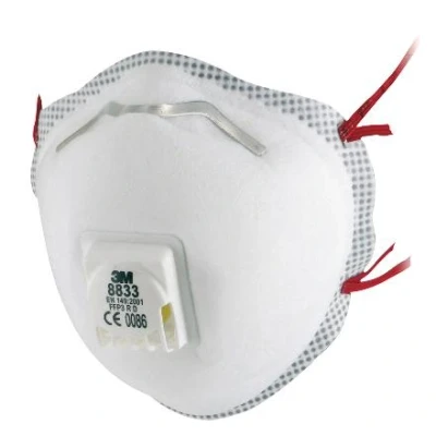 Afbeelding van 3M Stofmasker 8833 FFP3V NR D, p/10, 3M, Wit Geschikt voor Veehouderij