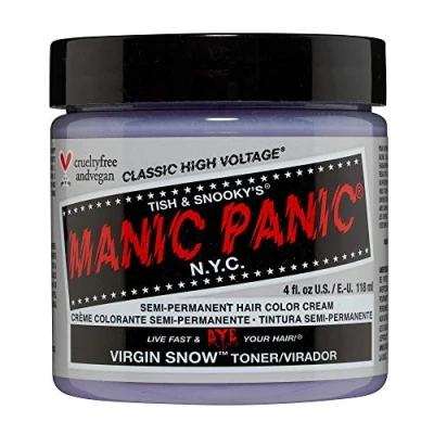 Afbeelding van Manic Panic Virgin Snow Classic Crème Veganistisch Proefdierenvrij Haartoner, Elimineert Brassy Tones, 118 ml