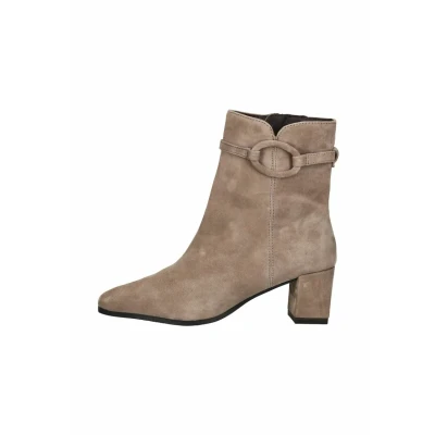 Afbeelding van Caprice Cowboy/Bikerlaarsjes, Dames, Maat: 38, Taupe suede Schoenen