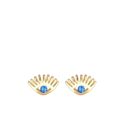 Afbeelding van Elli EVIL EYE Oorbellen goldcoloured, Dames, Maat: One Size, Gold coloured