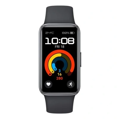 Image de Huawei Bracelet 9 Noir (Bracelet Silicone Noir)