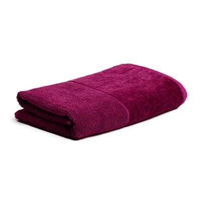 Afbeelding van MÖVE Bamboo Luxe handdoek, 50 x 100 cm, Made in Germany, 60% katoen, 40% viscose, bamboepulp, Beery (rood)