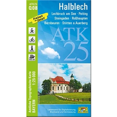 Afbeelding van ATK25 Q08 Halblech (Amtliche Topographische Karte 1:25000)