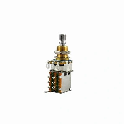 Afbeelding van Allparts Push/Push Poti 500k log Schalter Japan 6 Pins Potentiometer voor gitaar