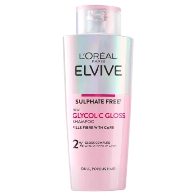 Afbeelding van L&#039;Oreal Paris Elvive Glycol glanzende shampoo met glanscomplex en glycolzuur, vult verzegelt de haarvezels, voor duurzaam, zacht glanzend haar, zonder