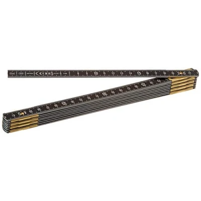 Afbeelding van Metrica 21036 meetlint aluminium 2 m zwart