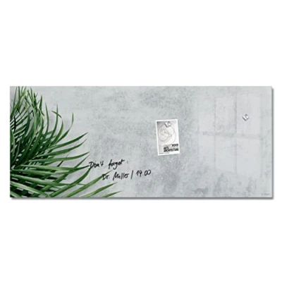 Afbeelding van Sigel glasmagneetbord Artverum 130x55cm botanic SI GL298