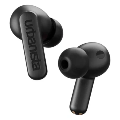 Image de Écouteurs Urbanista Atlanta Sans Fil Bluetooth Intra Auriculaire Réduction Active du Bruit Résistantes Aux Éclaboussures Noir Minuit