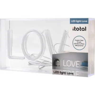 Afbeelding van iTOTAL neon LED light &quot;LOVE&quot; Sfeerverlichting wandlamp ideaal voor studenten mancave decoratie XL2762