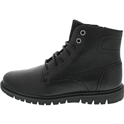Afbeelding van Geox Ghiacciaio Veterboots, Heren, Maat: 45, Black Leer