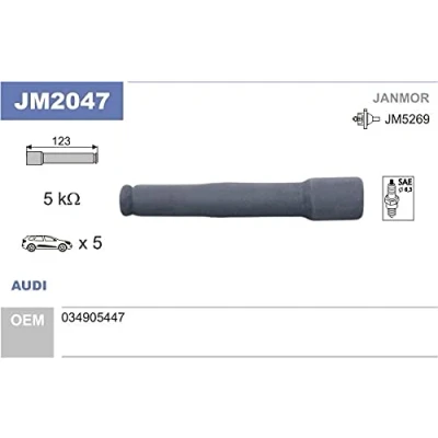 Afbeelding van JANMOR JM2047 Stekker, bobine