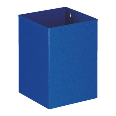 Afbeelding van Papierbak vierkant 21ltr metaal blauw