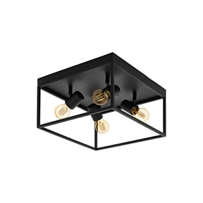 Afbeelding van Eglo Plafondlamp Silentina Zwart