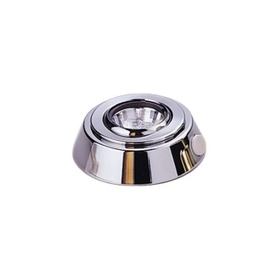 Afbeelding van Plafondlamp led messing verchroomd