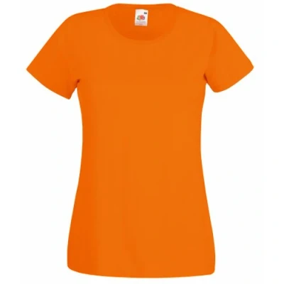 Afbeelding van Fruit of The Loom Valueweight T Lady Fit shirt voor dames, Oranje