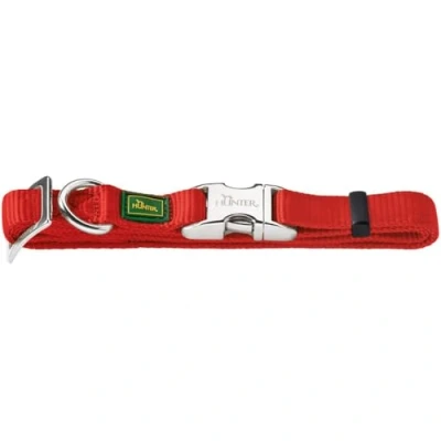 Afbeelding van Hunter Klikhalsband Alu Nylon Soft Rood Hondenhalsband 45 65x2.5 cm