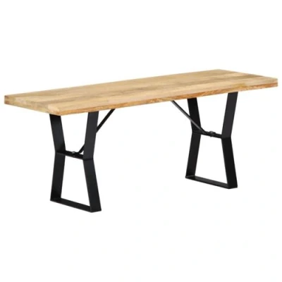 Afbeelding van Bankje 110 cm massief mangohout