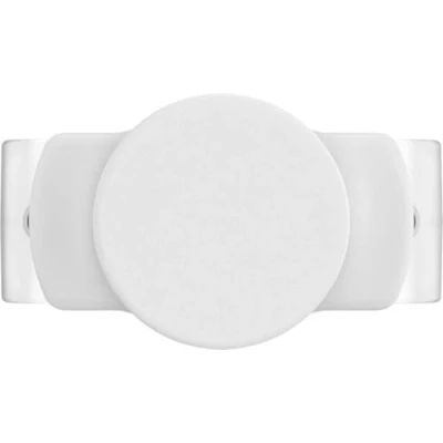 Afbeelding van PopSockets: PopGrip Slide Stretch niet klevende handgreep en houder met verwisselbare PopTop, alleen voor smartphones ronde schelpen wit