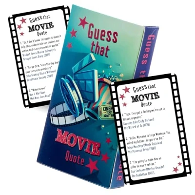 Afbeelding van Boxer Gifts Quiz Raad deze film Leuk thema feest of familiespel