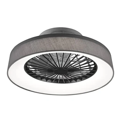 Afbeelding van REALITY FARSUND Ventilator Grijs incl. 1x LED 26.8W Drie snelheidsniveaus Geintegreerde dimmer Aanpasbare lichtkleur Traploos dimmbaar Afstandsbediening