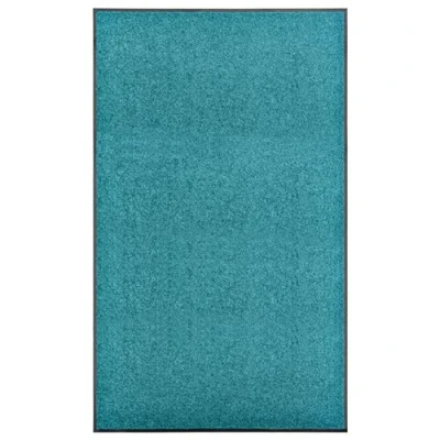Afbeelding van Deurmat wasbaar 90x150 cm cyaan