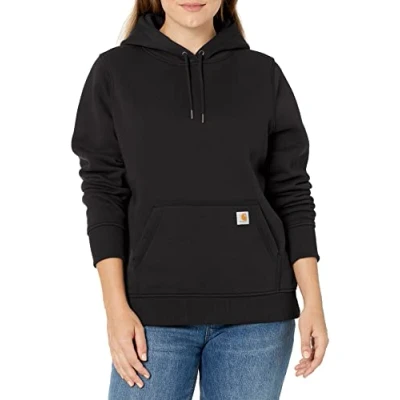 Afbeelding van Carhartt Halfdik sweatshirt casual pasvorm dames hoodie (1 stuk), zwart.