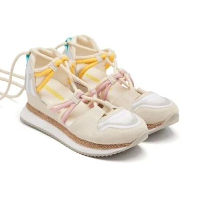Afbeelding van Gioseppo Bridport Sneakers laag, Dames, Maat: 38, Blanco Imitatieleer/ textiel