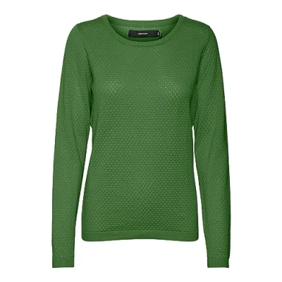 Afbeelding van Vero Moda Vmcare Structure Ls O Neck Blou Ga Noos Damestrui, Groene kool