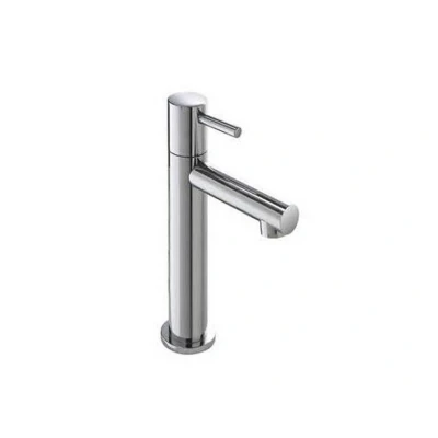 Afbeelding van HotBath Dude Fonteinkraan opbouw uitloop 11cm hoog Geborsteld nikkel