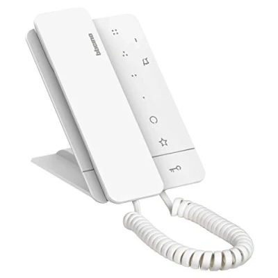 Afbeelding van Klasse 100 A16M audiodockingstation met hoofdtelefoon voor 2 draads intercom deur /kunstschakelaarfunctie, 3 sensorknoppen, 4 conferentietoetsen en 16 melodische geluiden, Wit, aktetas