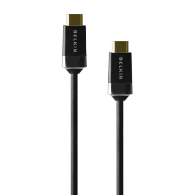 Afbeelding van Belkin HDMI0018G 1M HDMI kabel Aansluitkabel A stekker, stekker 1.00 m Zwart Vergulde steekcontacten