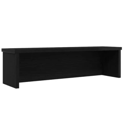 Afbeelding van vidaXL Keukenrek stapelbaar 50x15x16 cm bewerkt hout zwart