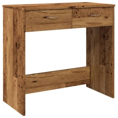 Image de vidaXL Bureau style vieux bois 80x40x75 cm d&#039;ingénierie855992
