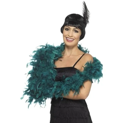 Afbeelding van Smiffys Boa Deluxe, eendenblauw, 180 cm, 80 g