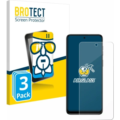 Afbeelding van 3x BROTECT AirGlass Glas Screenprotector voor Motorola Moto G54