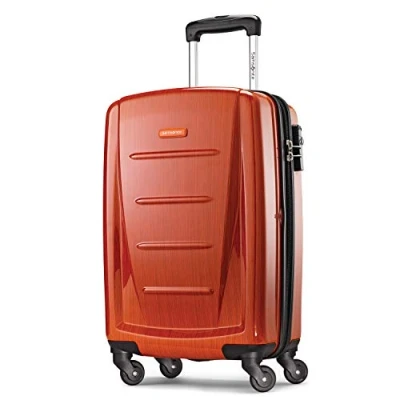 Afbeelding van Samsonite Winfield 2 Fashion HS Spinner 20 koffer, violet 2, Hard Side 20, Oranje, Carry On 50 cm, Harde koffer met zwenkwielen,