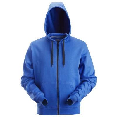 Afbeelding van Snickers 2801 Classic Zip Hoodie Kobalt Blauw