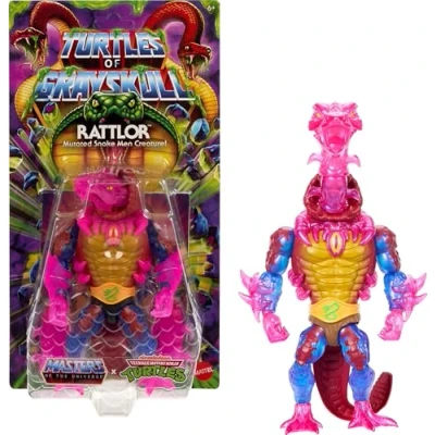 Afbeelding van MOTU x TMNT: Turtles of Grayskull Action Figure Rattlor 14 cm