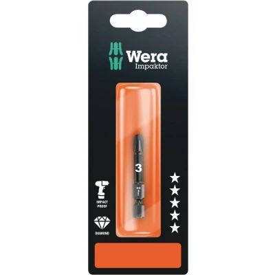 Afbeelding van Wera 1/4&quot; pozidrive impaktor bit pz3 x 50mm