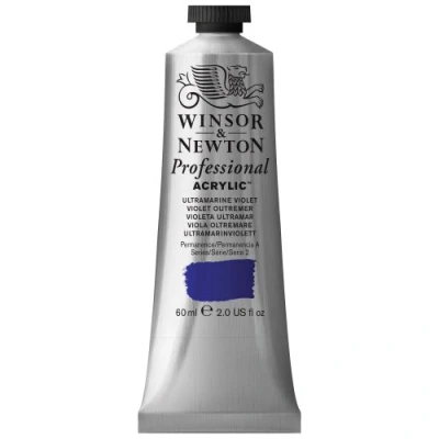 Afbeelding van Winsor &amp; Newton Professional Acrylic Tube Ultramarine Violet (672) 60 ml
