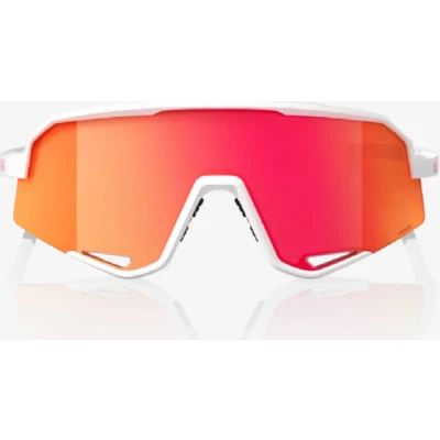 Afbeelding van Fietsbril 100% Slendale Matte White Hiper Red Multilayer