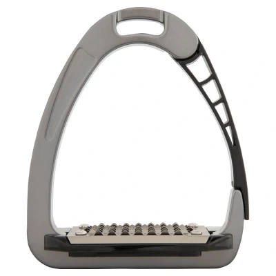 Image de Acavallo Étriers Arena AluPRO Junior Titane/Noir 10.5 cm