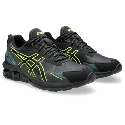 Afbeelding van Asics Sportstyle Gelquantum Sneakers laag, Heren, Maat: 40.5, Black neon lime Kunststof