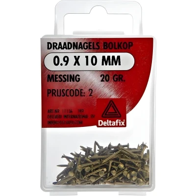 Afbeelding van Draadnagel bk 0,9x10mm mess 20gr Deltafix