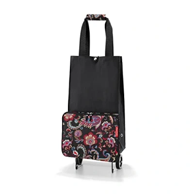 Afbeelding van Reisenthel Shopping Foldable Trolley paisley black
